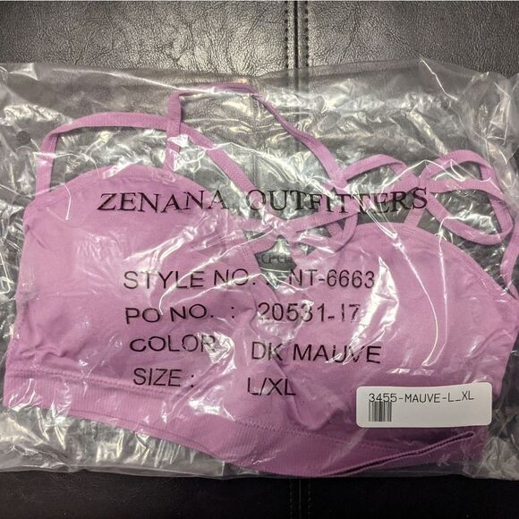 Zenana criss cross front bralette - Picture 2 of 3